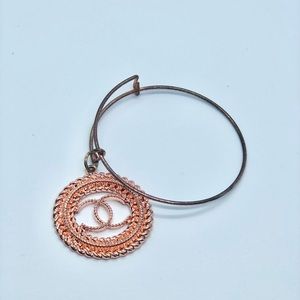 Beautiful Chanel Bronze Charm Bracelet